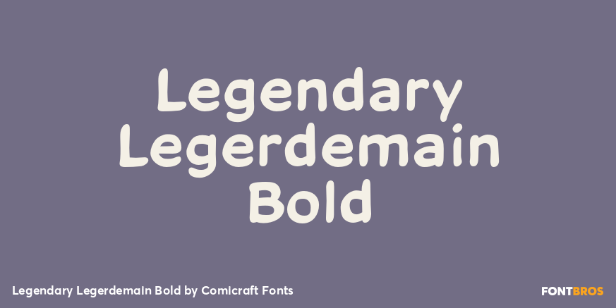Legendary Legerdemain Bold Font Poster #1