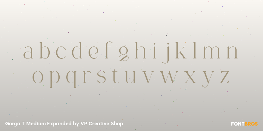 Gorga T Medium Expanded Font Poster #3