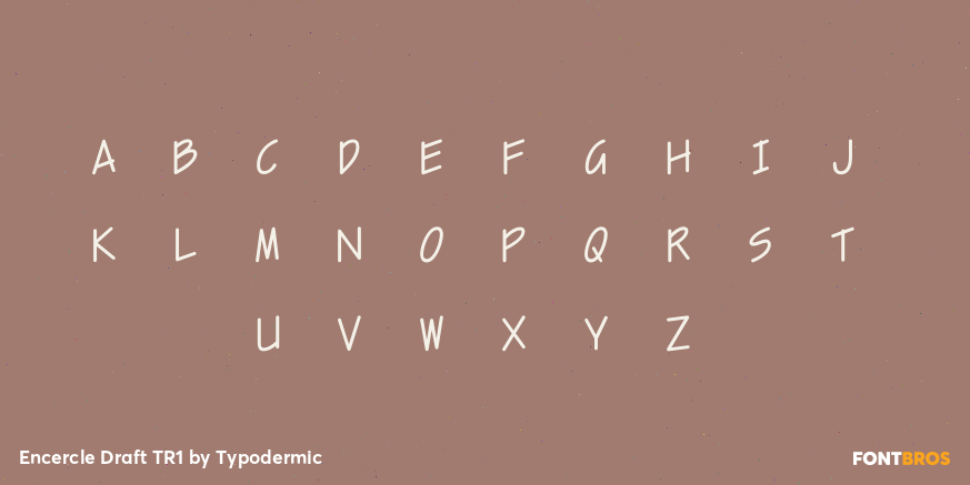 Encercle Draft TR1 Font Poster #2