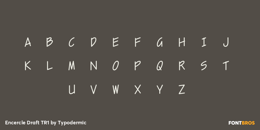 Encercle Draft TR1 Font Poster #3