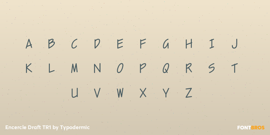 Encercle Draft TR1 Font Poster #1