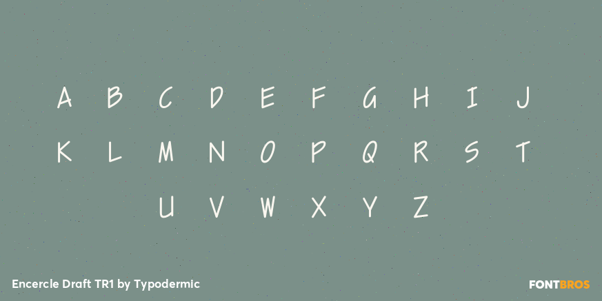 Encercle Draft TR1 Font Poster #1
