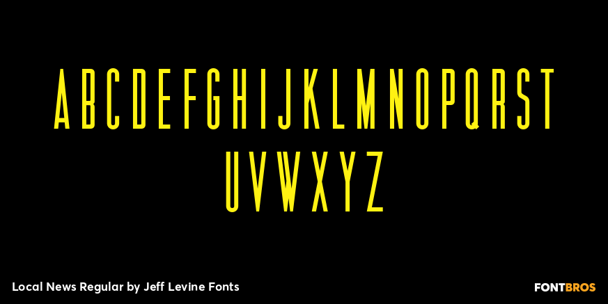 Local News Regular Font Poster #1