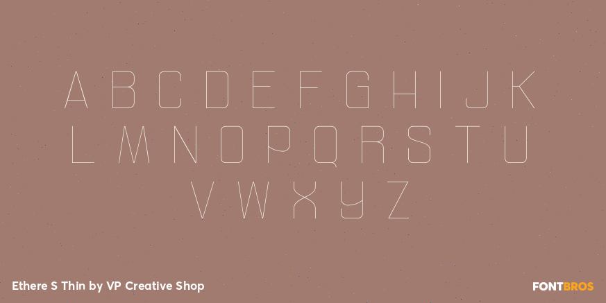 Ethere S Thin Font Poster #2