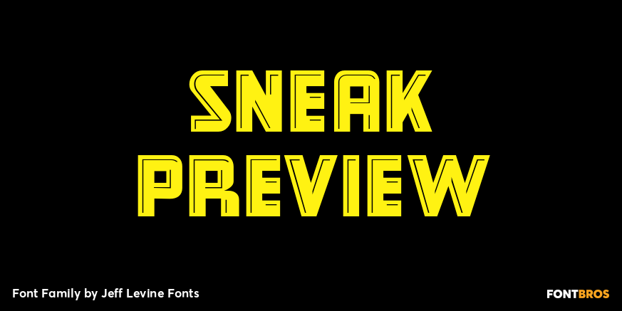 Sneak Preview Font Poster
