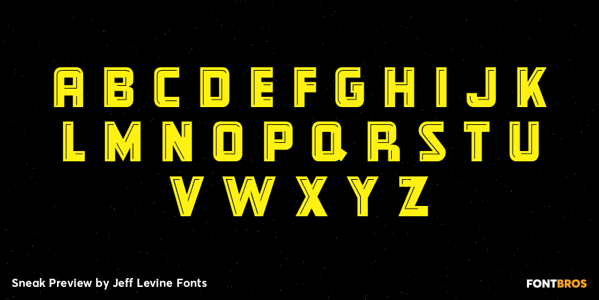 Sneak Preview Font Poster #2