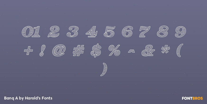 Banq A Font Poster #4