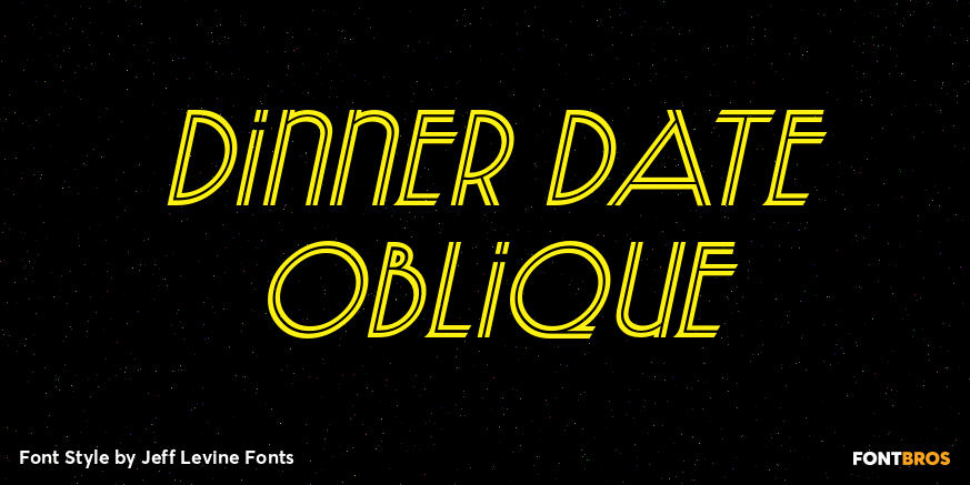 Dinner Date Oblique Poster
