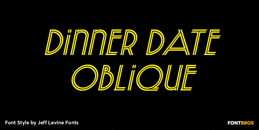 Dinner Date Oblique Poster