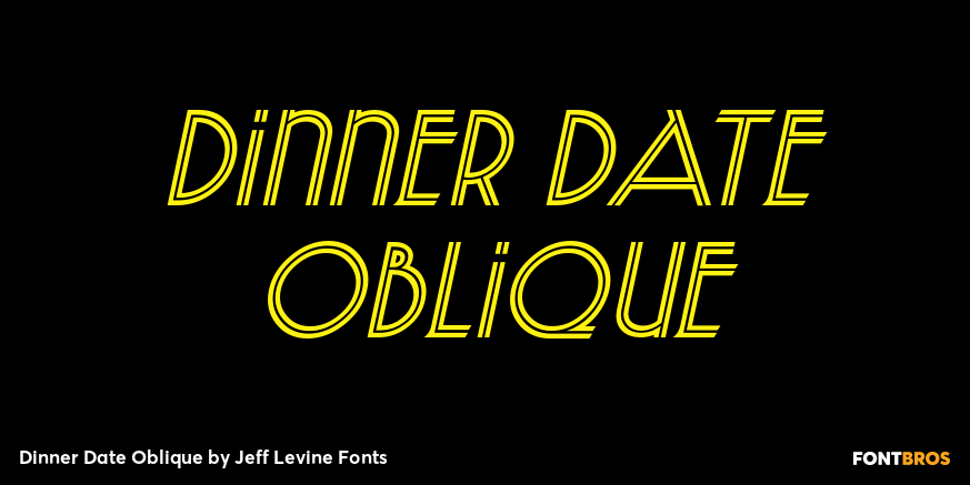 Dinner Date Oblique Poster