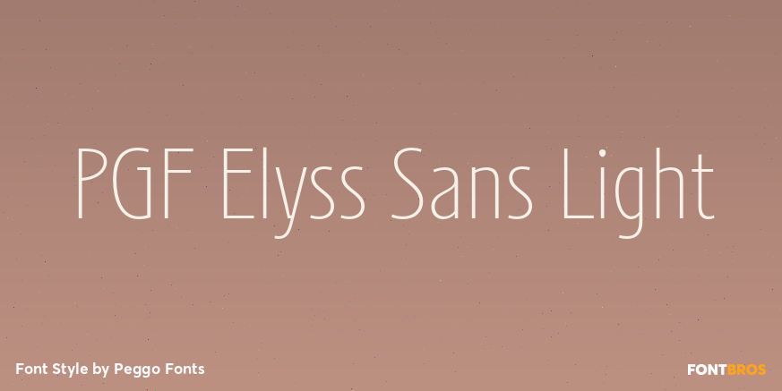 PGF Elyss Sans Light Poster