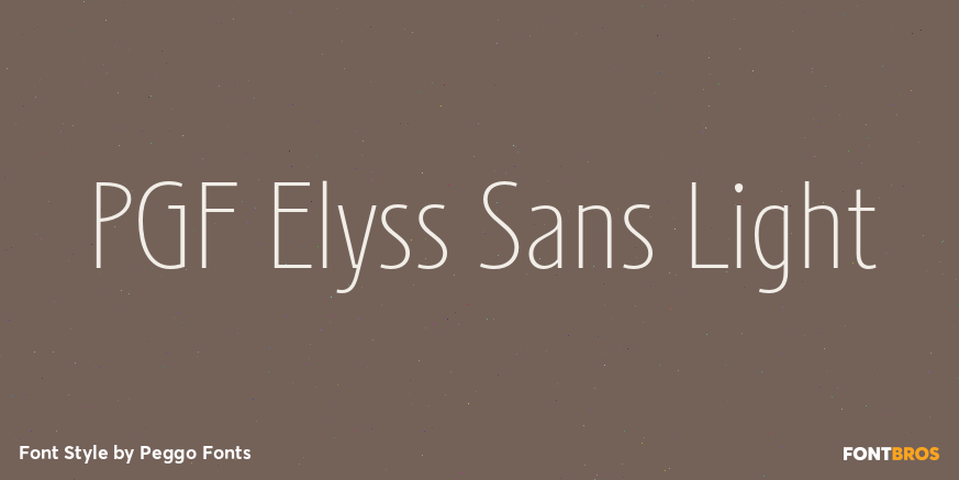 PGF Elyss Sans Light Poster