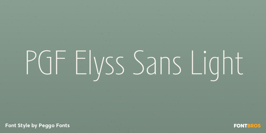 PGF Elyss Sans Light Poster