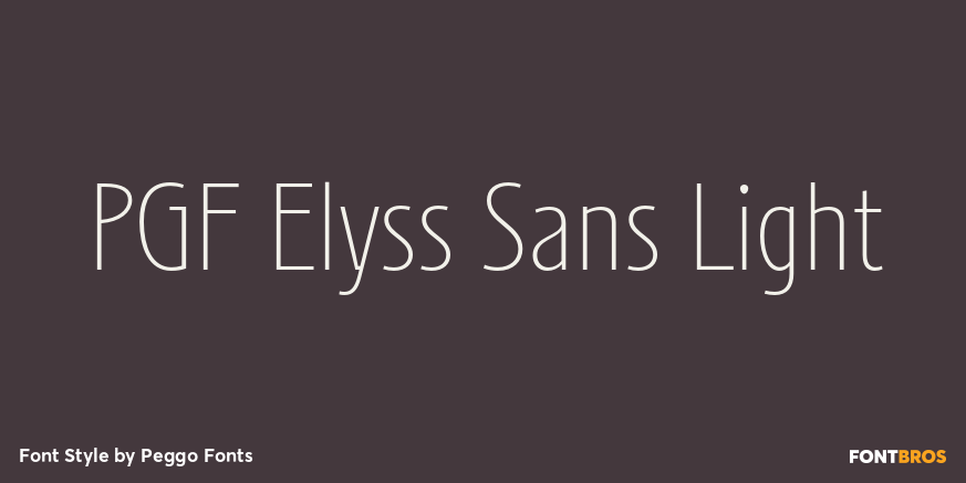 PGF Elyss Sans Light Poster
