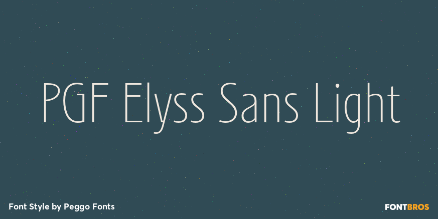 PGF Elyss Sans Light Poster