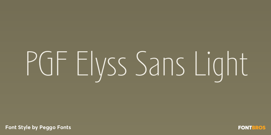 PGF Elyss Sans Light Poster