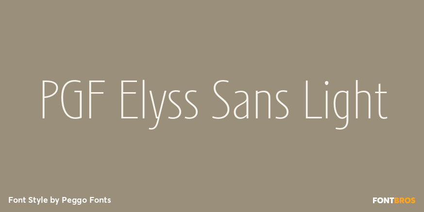 PGF Elyss Sans Light Poster