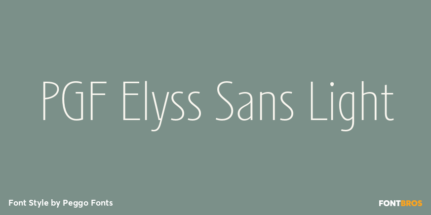 PGF Elyss Sans Light Poster