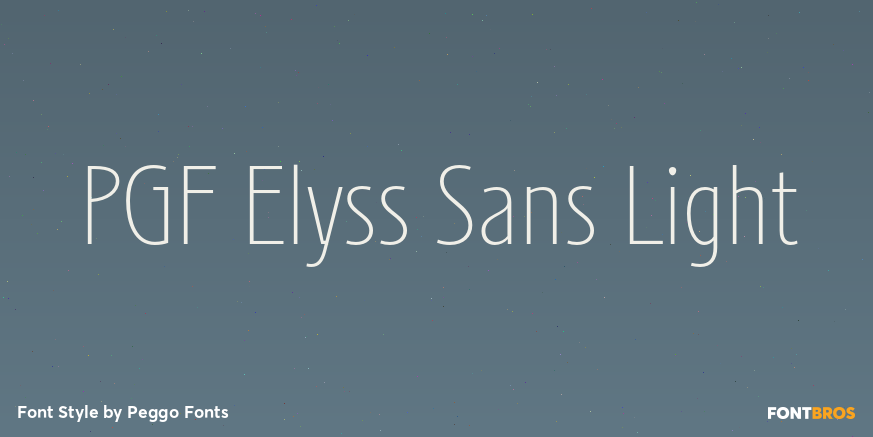 PGF Elyss Sans Light Poster