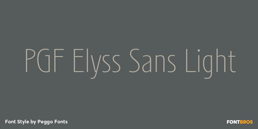 PGF Elyss Sans Light Poster