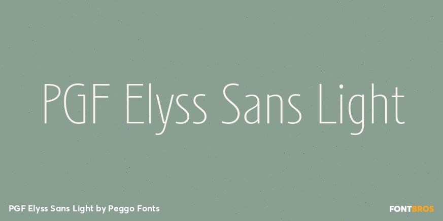 PGF Elyss Sans Light Poster