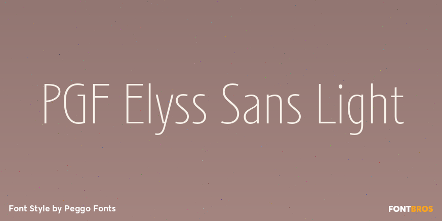 PGF Elyss Sans Light Poster