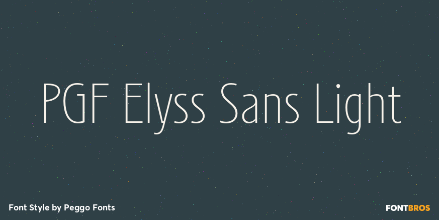 PGF Elyss Sans Light Poster