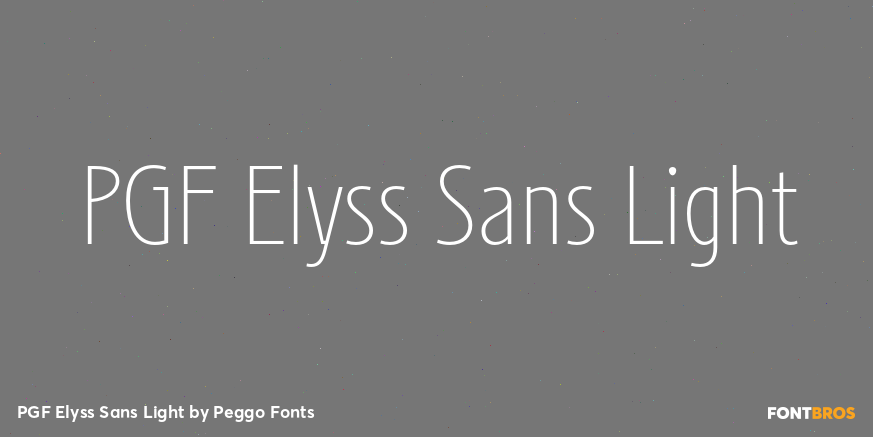 PGF Elyss Sans Light Poster