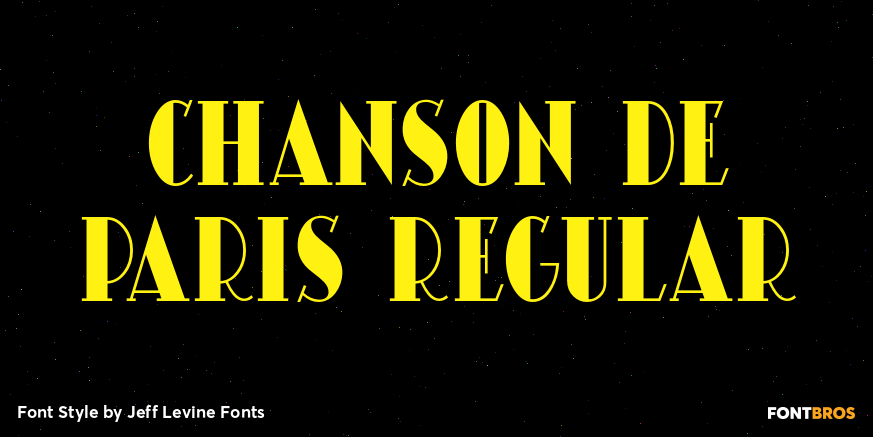Chanson De Paris Regular Poster