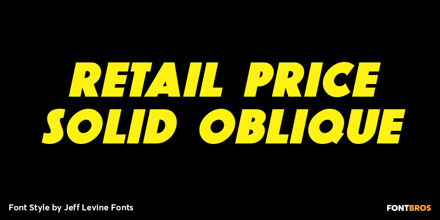 Retail Price Solid Oblique Poster