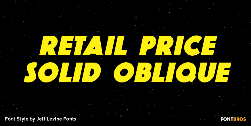 Retail Price Solid Oblique Poster