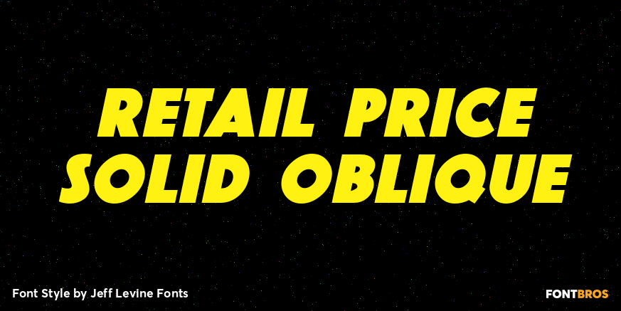 Retail Price Solid Oblique Poster