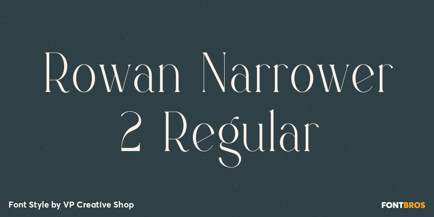 Rowan Narrower 2 Regular Font Poster #1