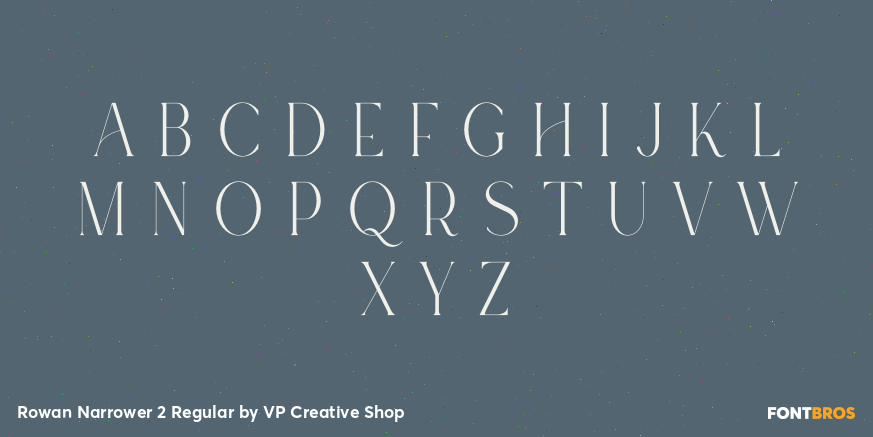 Rowan Narrower 2 Regular Font Poster #2