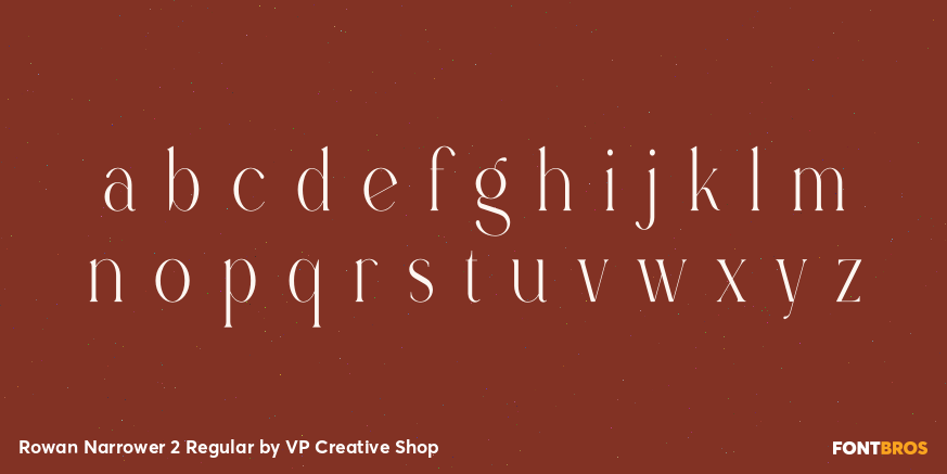 Rowan Narrower 2 Regular Font Poster #3