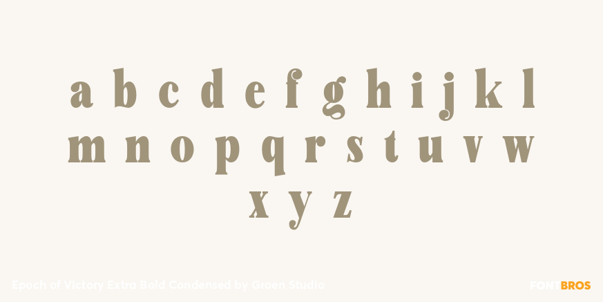 Epoch of Victory Extra Bold Condensed Font Poster #3