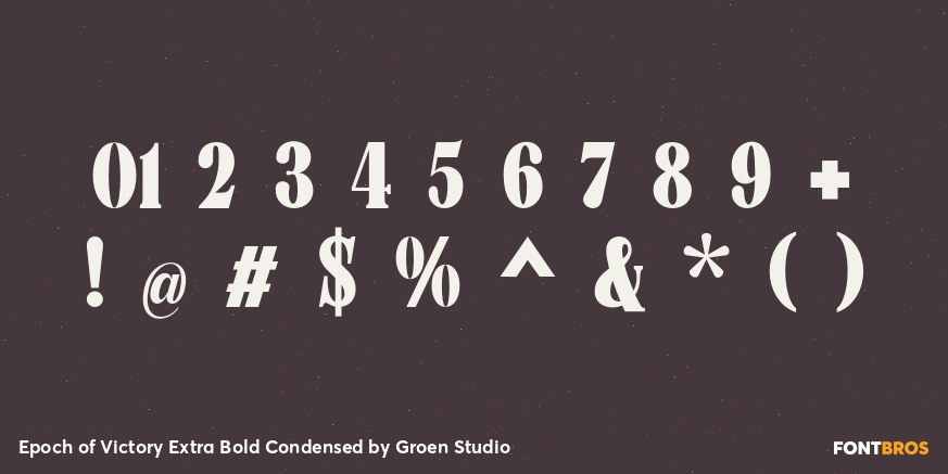 Epoch of Victory Extra Bold Condensed Font Poster #4