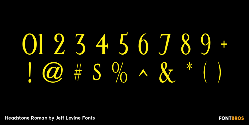 Headstone Roman Font Poster #4