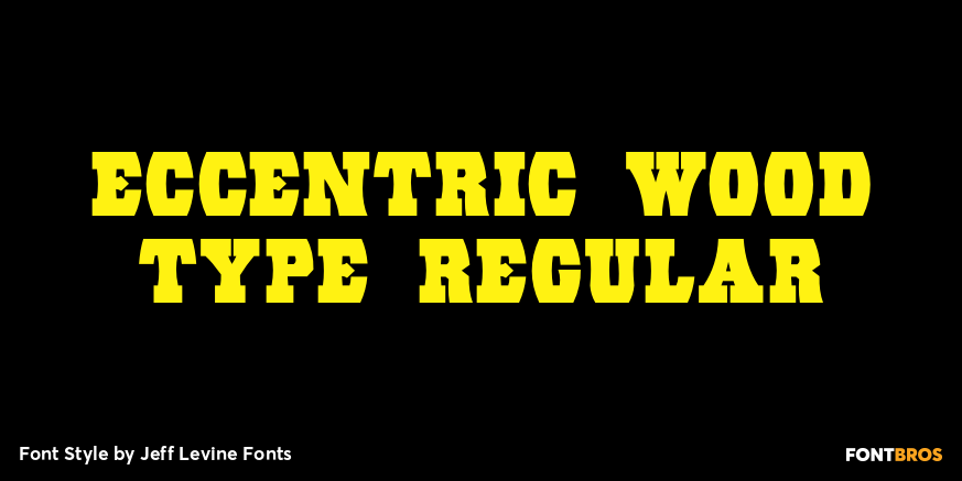 Eccentric Wood Type Regular Poster