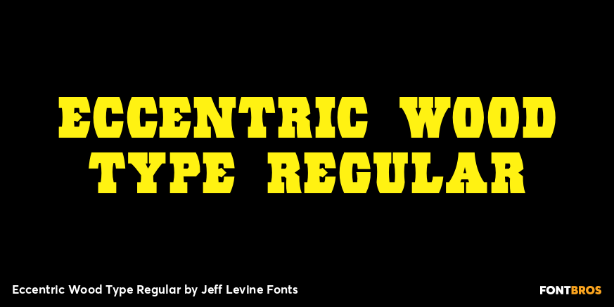 Eccentric Wood Type Regular Poster