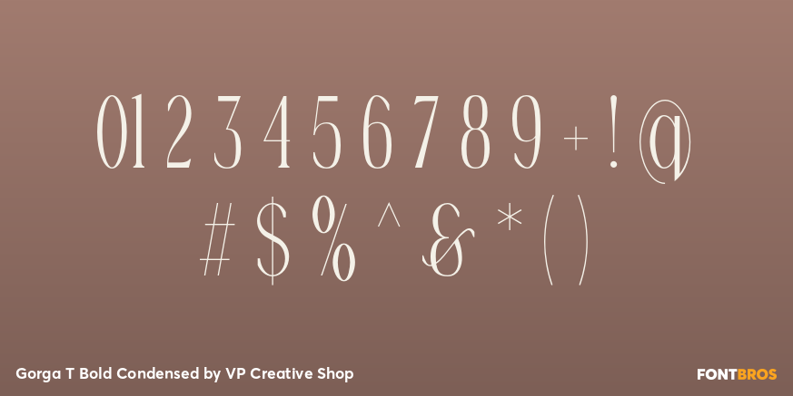 Gorga T Bold Condensed Font Poster #4