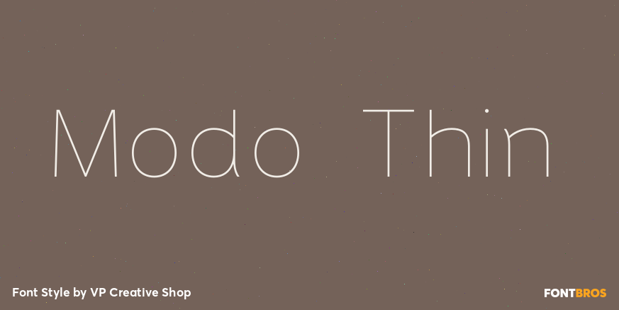Modo Thin Font Poster #1