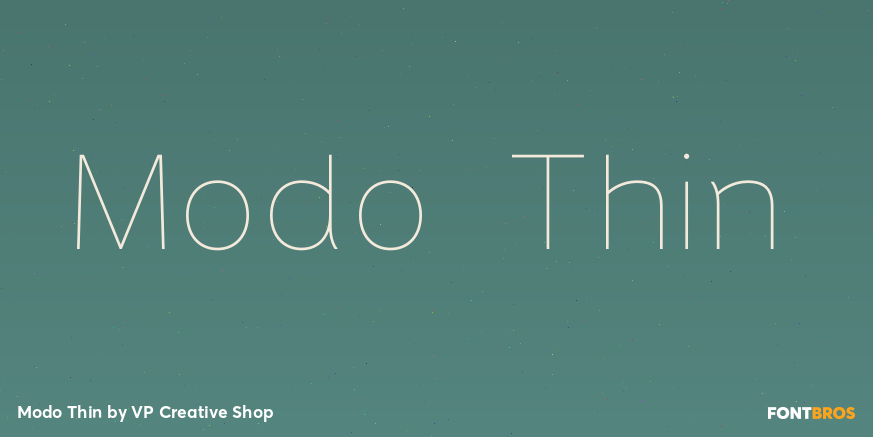 Modo Thin Font Poster #1