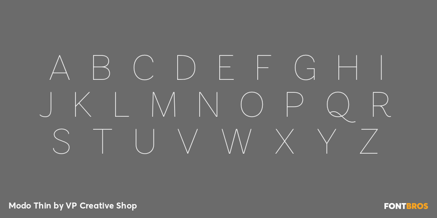 Modo Thin Font Poster #2