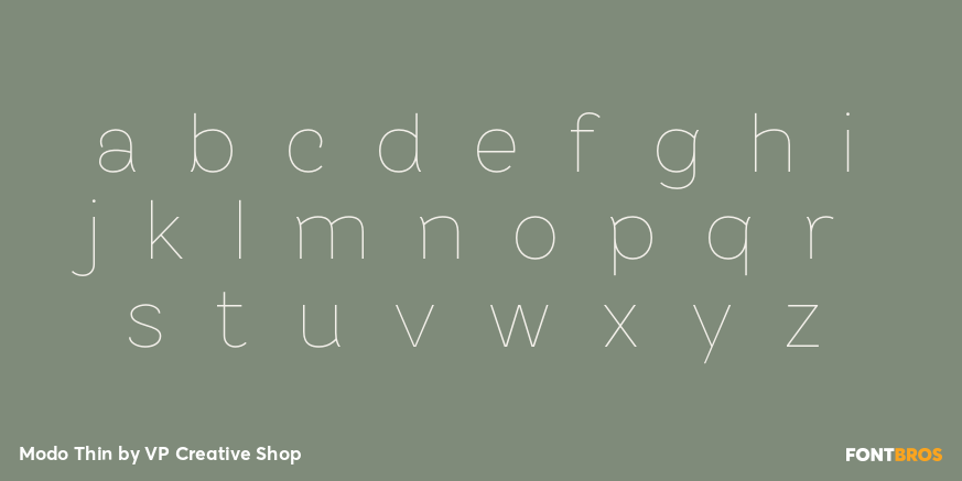 Modo Thin Font Poster #1