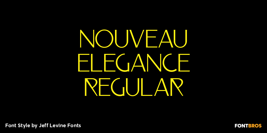 Nouveau Elegance Regular Poster