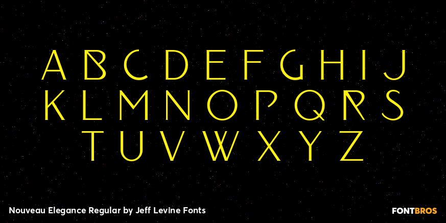 Nouveau Elegance Regular Font Poster #3