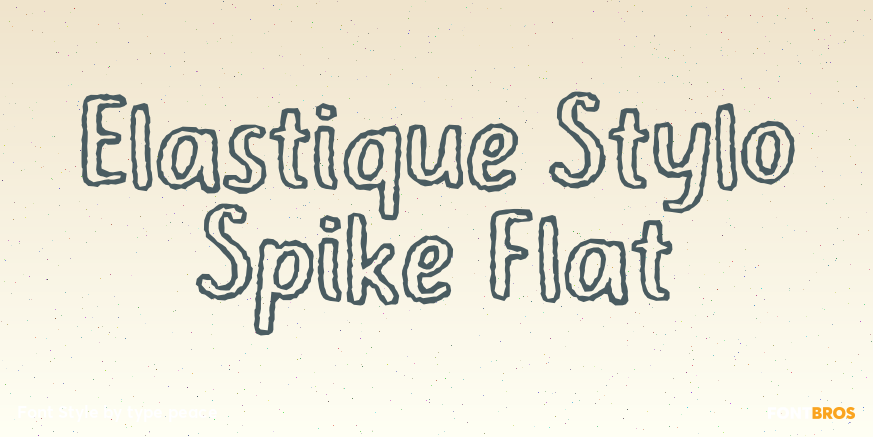 Elastique Stylo Spike Flat Poster