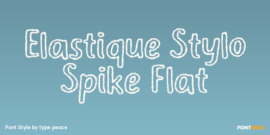 Elastique Stylo Spike Flat Poster