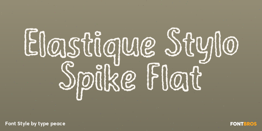Elastique Stylo Spike Flat Poster